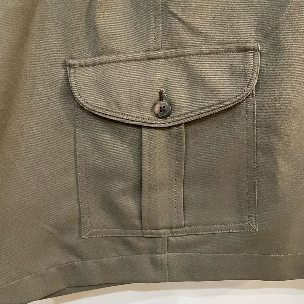 Haggar brand green plus size shorts 100%‎ polyester flat front size 50 - Picture 2 of 6